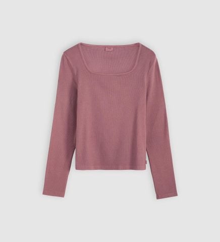 Levi's - Áo thun tay dài nữ Essential Square Neck Long Sleeve Tee