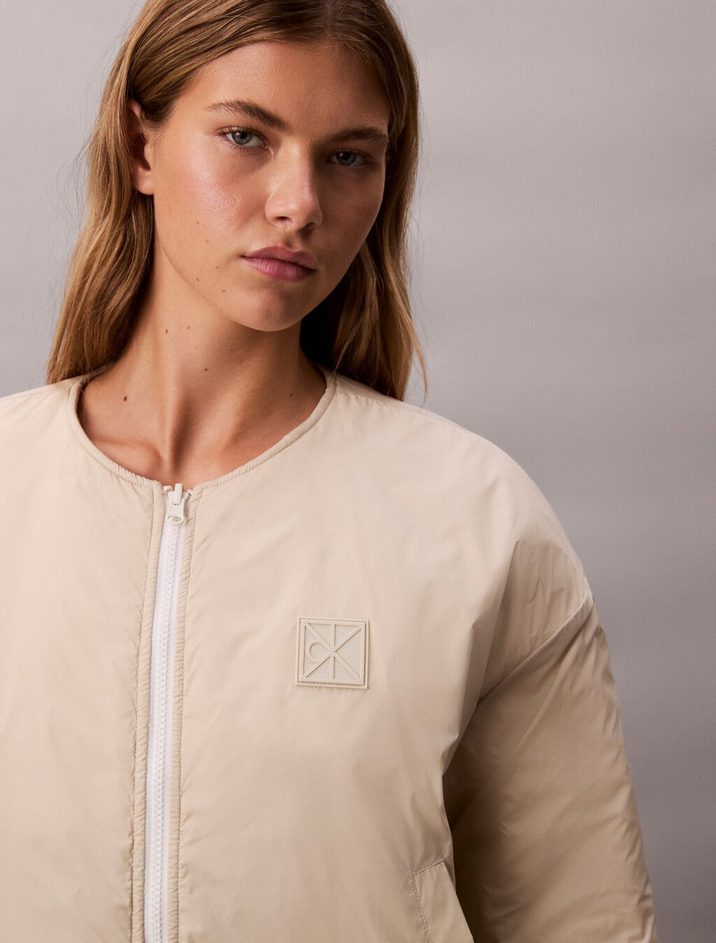 Calvin Klein - Áo khoác ấm nữ Reversible Logo Quilted Jacket