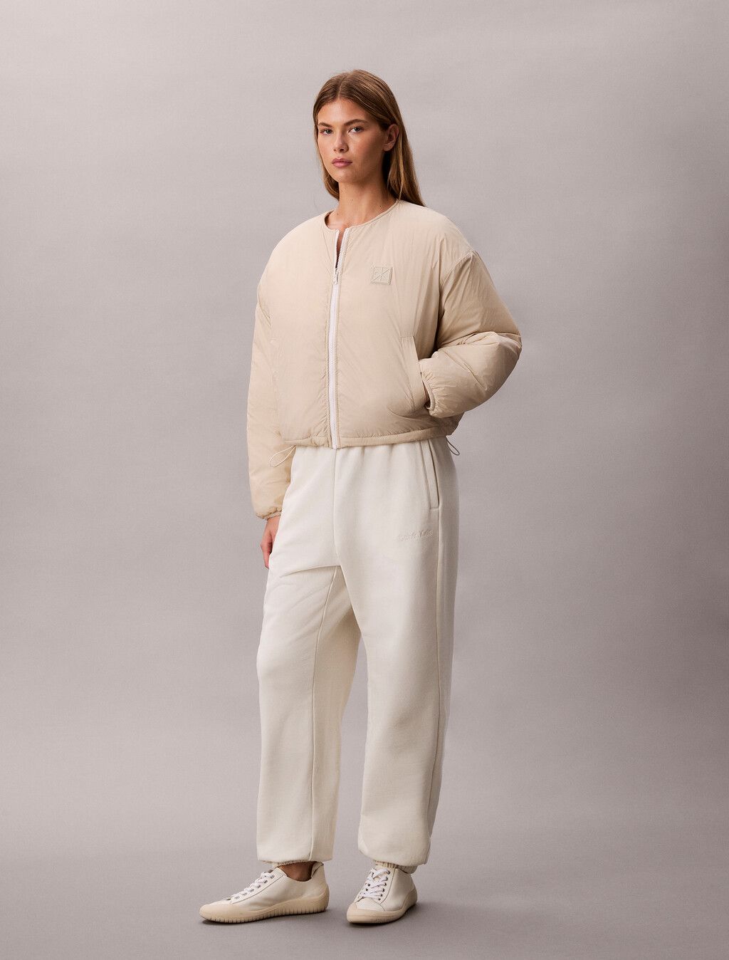 Calvin Klein - Áo khoác ấm nữ Reversible Logo Quilted Jacket