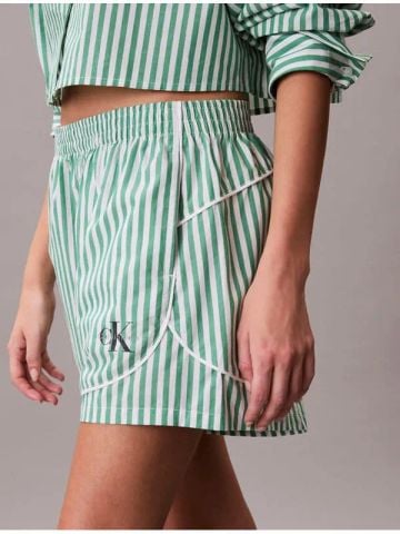 Calvin Klein - Quần Ngủ Nữ Graphic Poplin Track Short