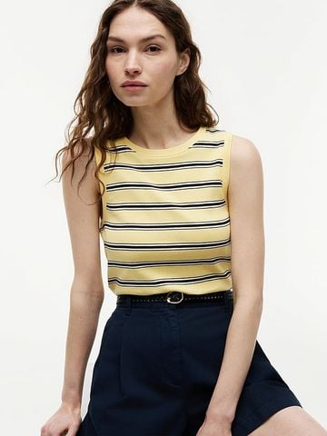 Tommy Hilfiger - Áo Thun Ba Lỗ Nữ Stripe Slim Crew Neck Tank Top