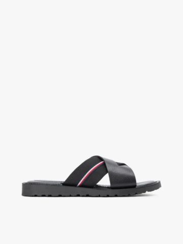 Tommy Hilfiger - Dép Quai Ngang Nam Leather Crossover Strap Cleat Sandals
