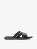 Tommy Hilfiger - Dép Quai Ngang Nam Leather Crossover Strap Cleat Sandals