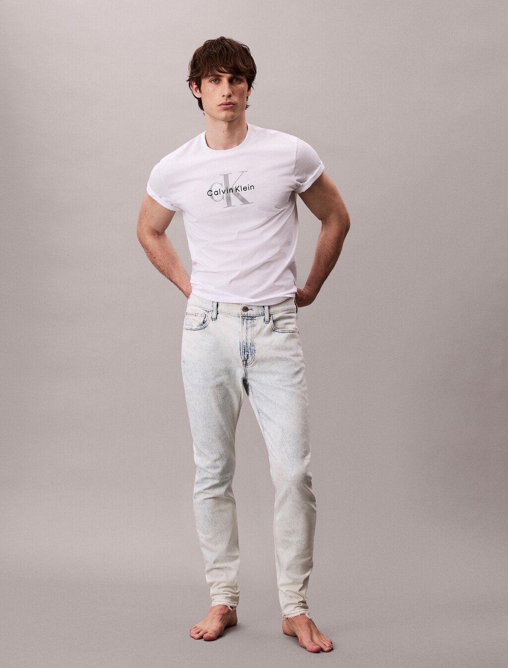 Calvin Klein - Quần jeans ống ôm nam Slim Tapered Jeans