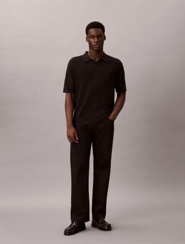 Calvin Klein - Áo Len Nam Regular Linen Blend Johnny - 4