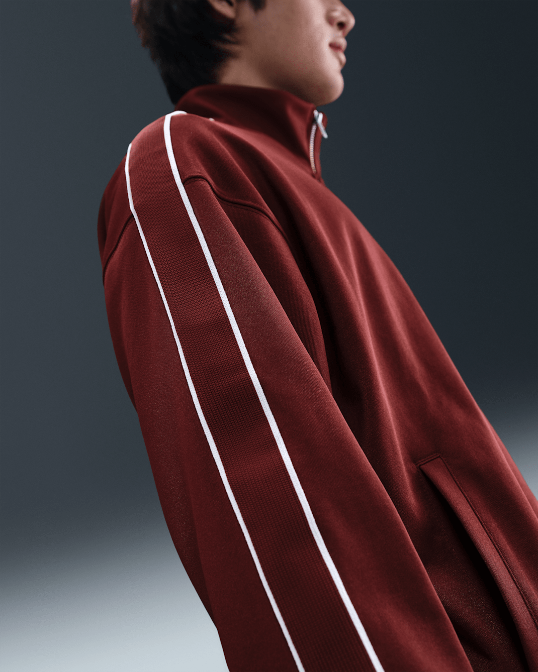 Nike - Áo khoác thể thao Nam Club Men's Oversized Knit Track Jacket