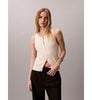 Calvin Klein - Áo Cardigan Không Tay Nữ Sleeveless Cotton Rayon Rib Tank