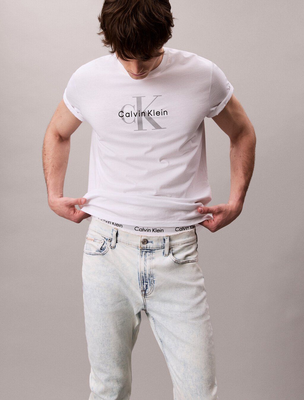 Calvin Klein - Quần jeans ống ôm nam Slim Tapered Jeans