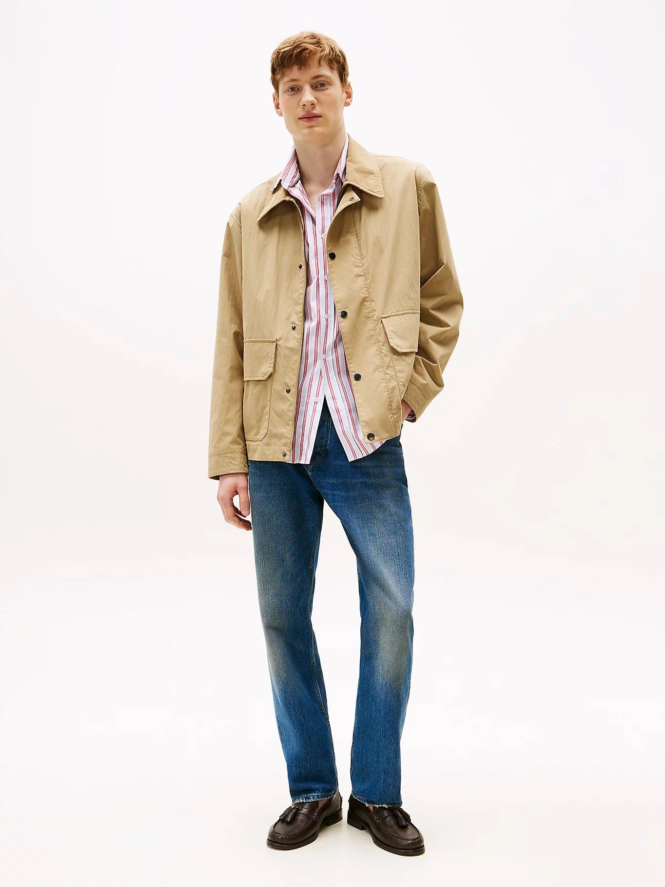 Tommy Hilfiger - Quần jeans dài nam Distressed Relaxed Jeans