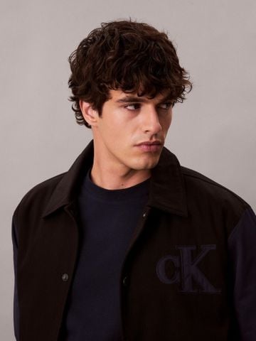 Calvin Klein - Áo khoác nam CK Cotton Nylon Varisty Bomber - 4
