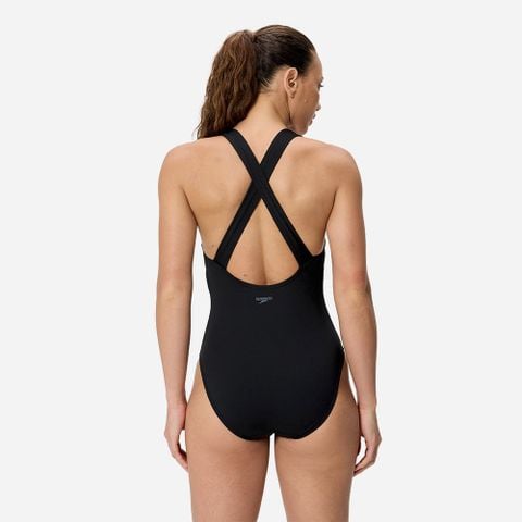 Speedo - Đồ Bơi Một Mảnh Nữ Solid Scoop Neck One Piece - 2