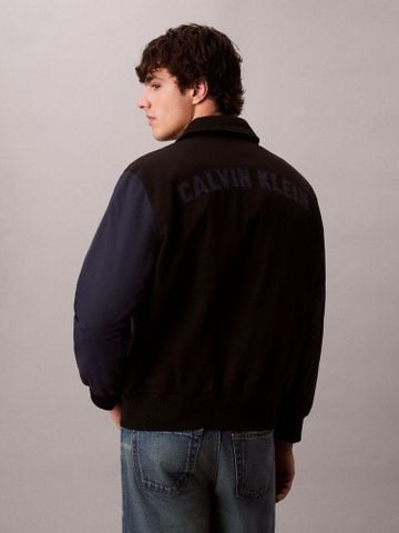Calvin Klein - Áo khoác nam CK Cotton Nylon Varisty Bomber - 3