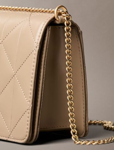 Calvin Klein - Túi đeo chéo nữ Quilted Emblem Logo Mini Bag - 2