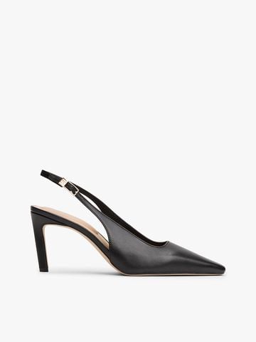 Tommy Hilfiger - Giày cao gót nữ Leather Pointed Toe Slingback Heels
