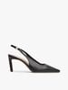Tommy Hilfiger - Giày cao gót nữ Leather Pointed Toe Slingback Heels