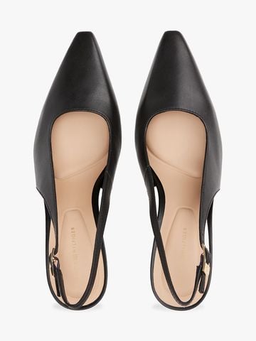 Tommy Hilfiger - Giày cao gót nữ Leather Pointed Toe Slingback Heels