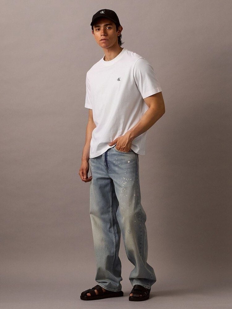 Calvin Klein - Nón lưỡi trai nam Monogram Embroidery Baseball Cap