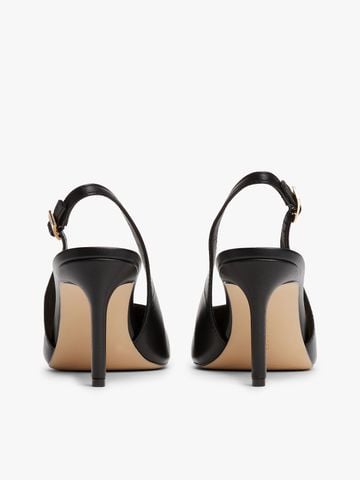 Tommy Hilfiger - Giày cao gót nữ Leather Pointed Toe Slingback Heels