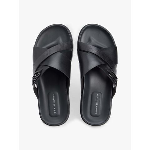 Tommy Hilfiger - Xăng Đan Nam Flag Hardware Leather Sandal
