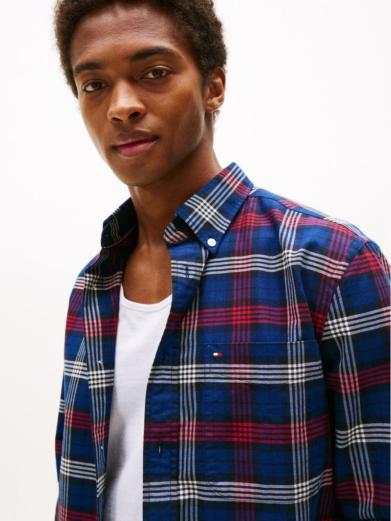 Tommy Hilfiger - Áo sơ mi tay dài nam Heritage Oxford Check Shirt