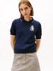 Tommy Hilfiger - Áo nỉ dệt kim tay ngắn nữ Crest Cable Knit Tee