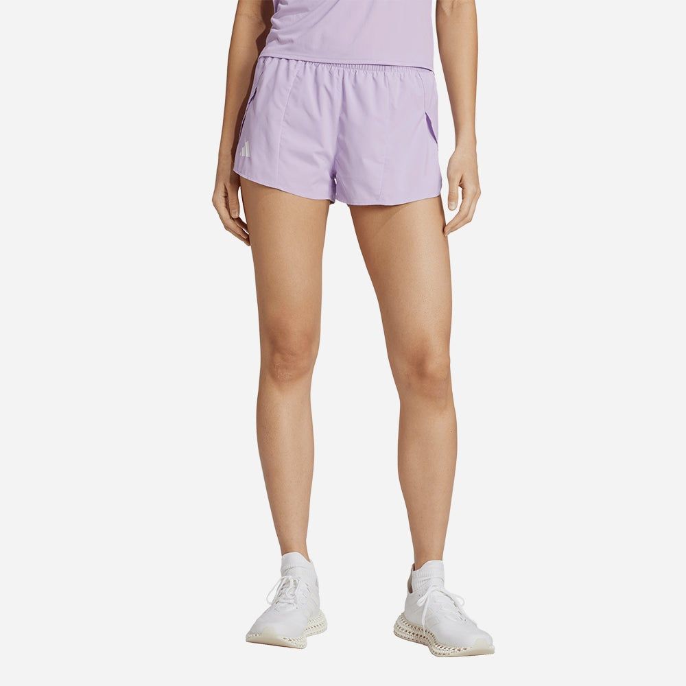 adidas - Quần ngắn chạy bộ Nữ Women's Adidas Adizero Essentials Running Split Shorts - Purple