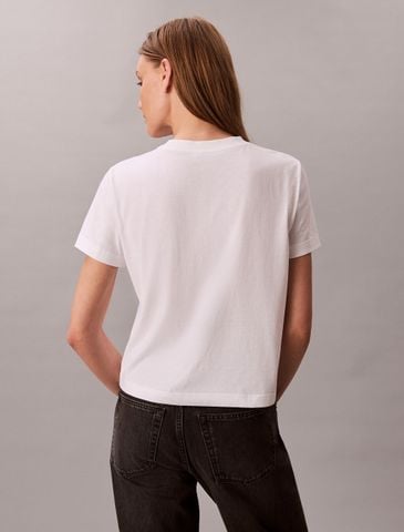 Calvin Klein - Áo phông thời trang nữ Script Logo Graphic Slim T-Shirt - 3