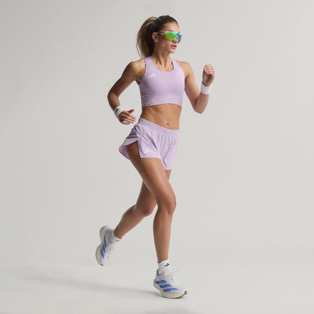 adidas - Quần ngắn chạy bộ Nữ Women's Adidas Adizero Essentials Running Split Shorts - Purple