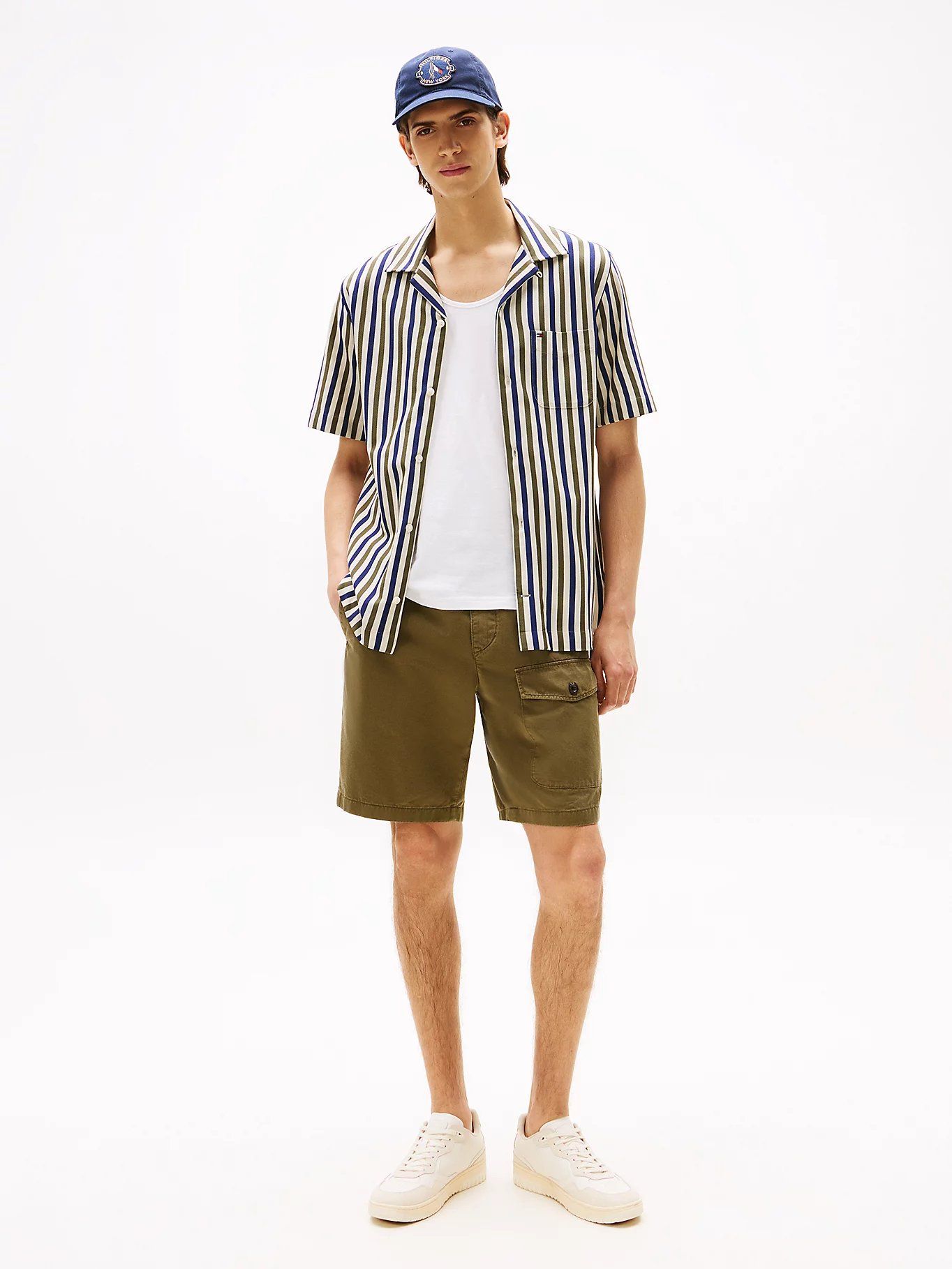 Tommy Hilfiger - Quần ngắn nam Washed Twill Relaxed Cargo Shorts