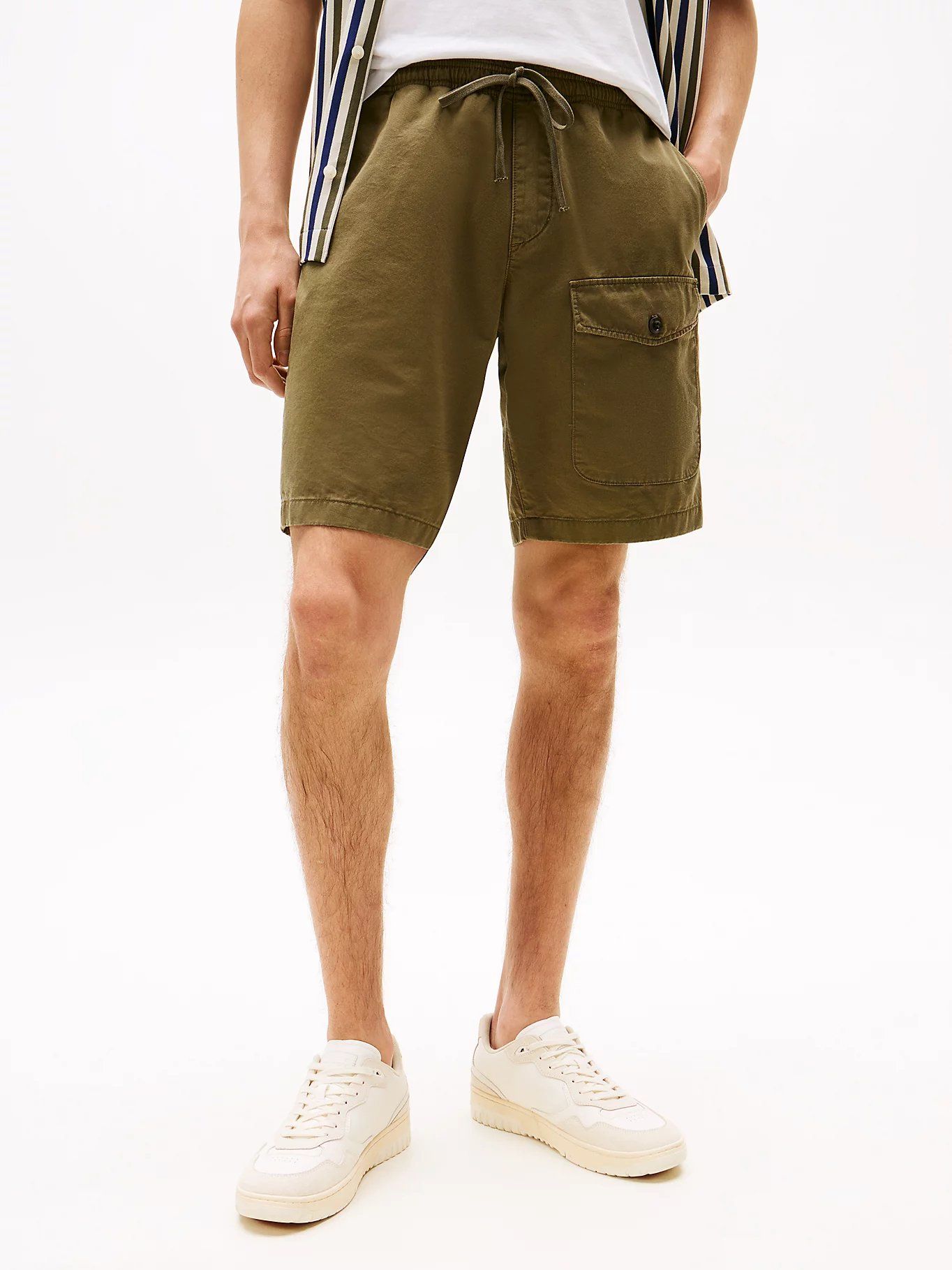 Tommy Hilfiger - Quần ngắn nam Washed Twill Relaxed Cargo Shorts