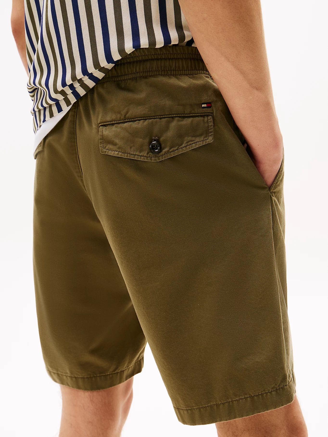 Tommy Hilfiger - Quần ngắn nam Washed Twill Relaxed Cargo Shorts