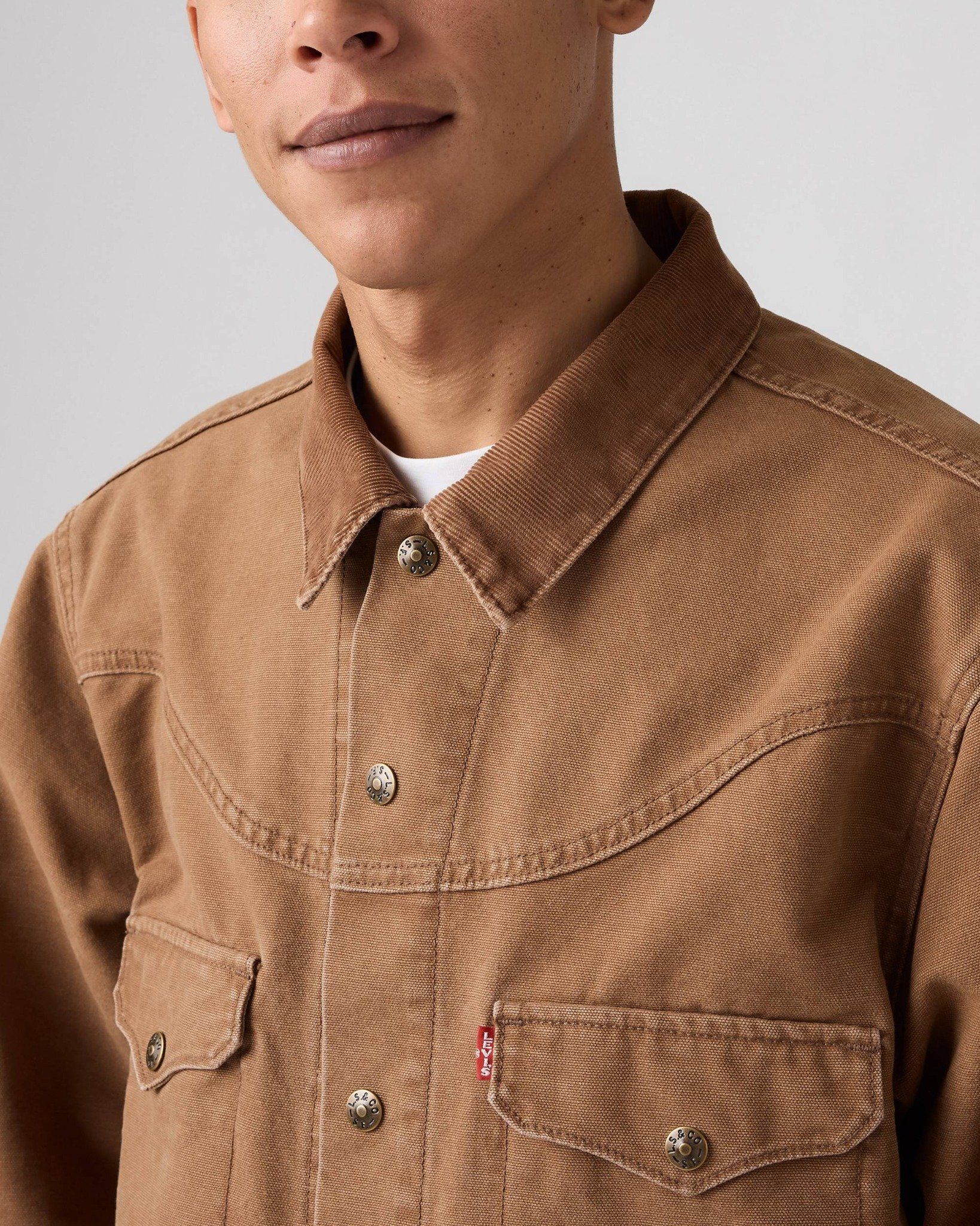 Levi's - Áo khoác jeans nam Western Shorthorn Trucker Jacket - Brown