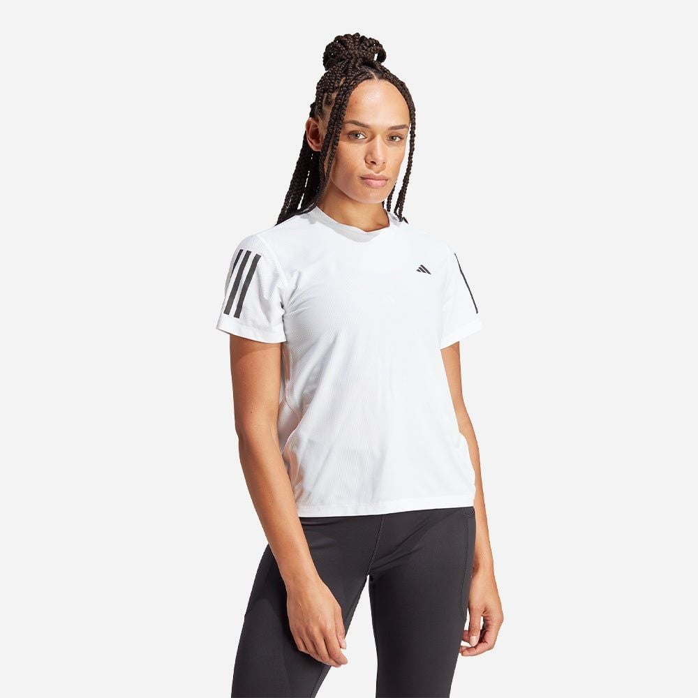 adidas - Áo thun chạy bộ Nữ Women's Adidas Own The Run T-Shirt - White