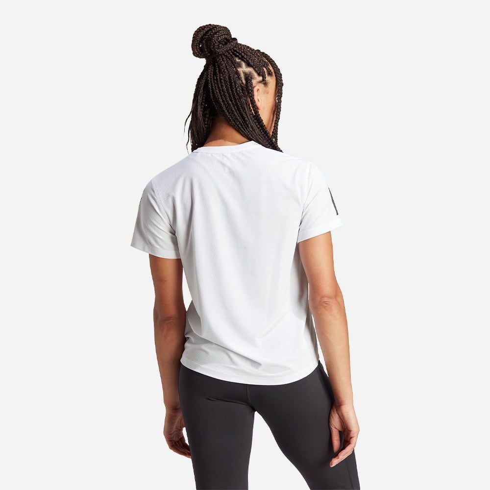 adidas - Áo thun chạy bộ Nữ Women's Adidas Own The Run T-Shirt - White