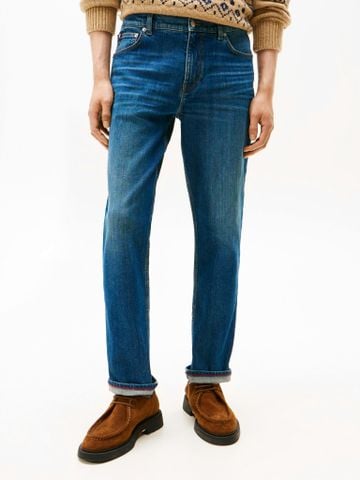 Tommy Hilfiger - Quần jeans ống đứng nam Denton Straight Indigo Jeans