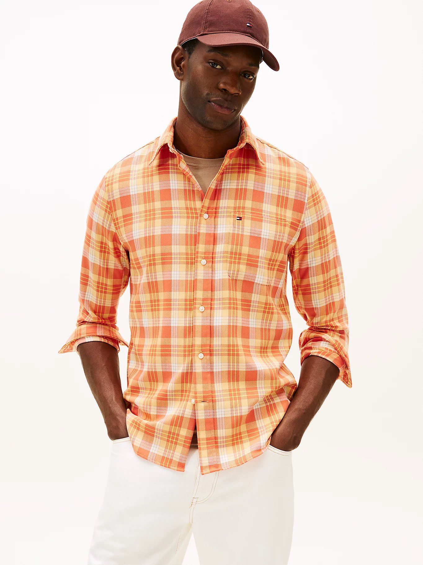 Tommy Hilfiger - Áo sơ mi tay dài nam Regular Fit Check Twill Shirt