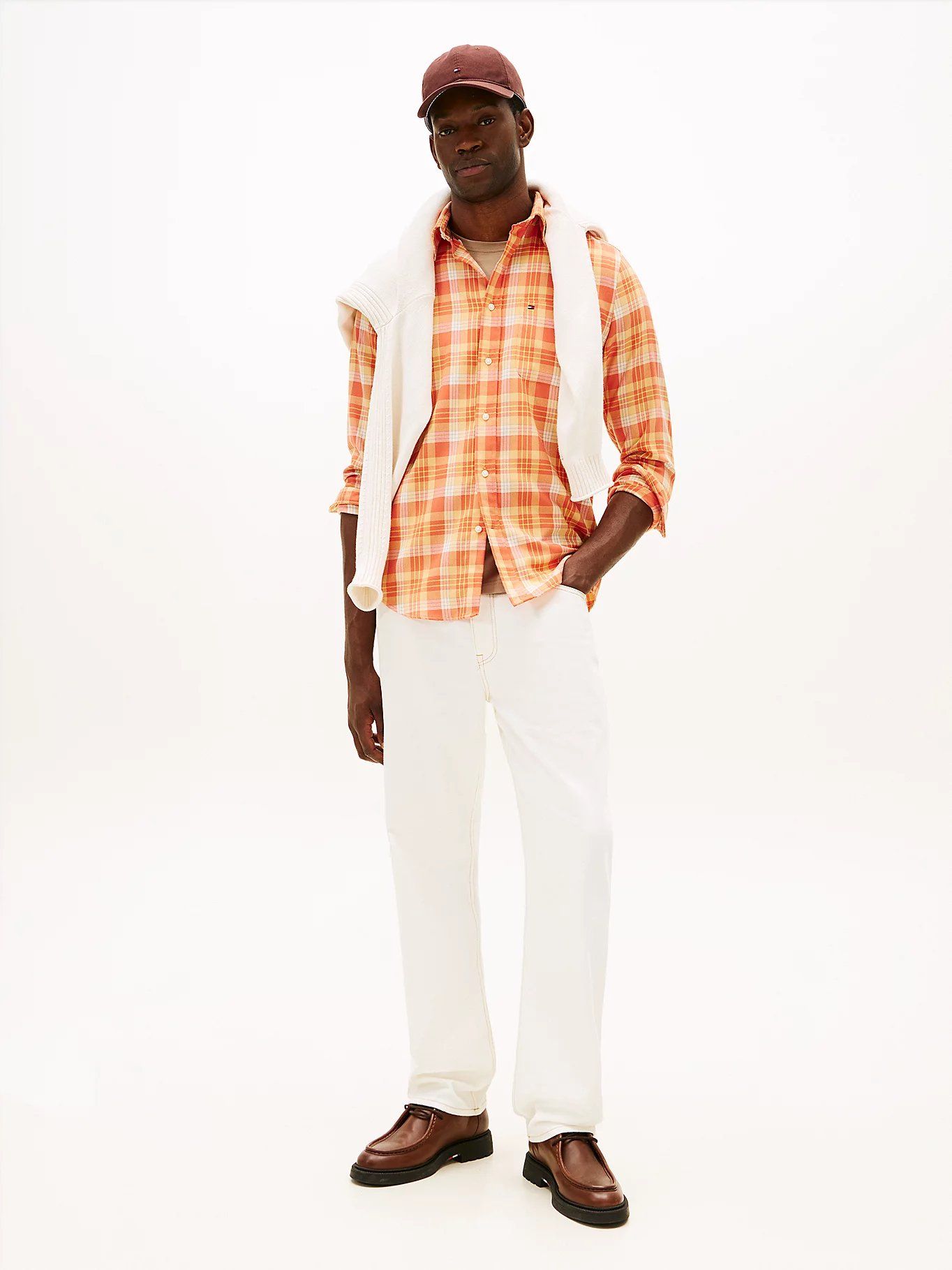 Tommy Hilfiger - Áo sơ mi tay dài nam Regular Fit Check Twill Shirt