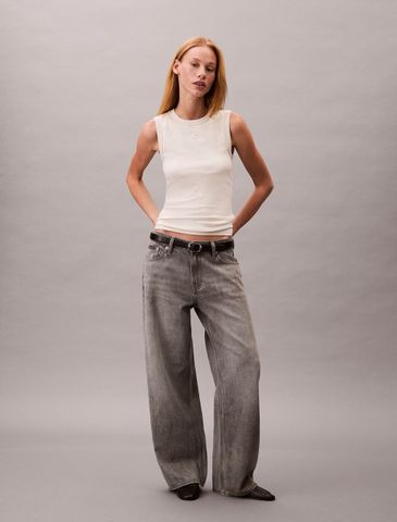 Calvin Klein - Quần jeans ống rộng nữ 90's Low Rise Baggy Jeans