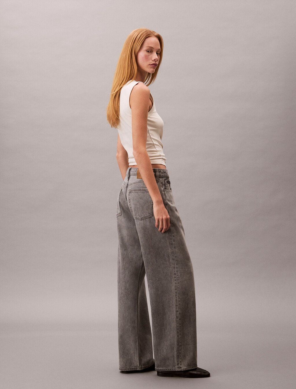 Calvin Klein - Quần jeans ống rộng nữ 90's Low Rise Baggy Jeans