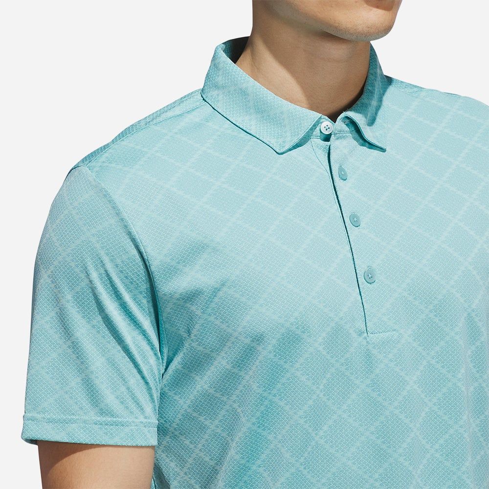 adidas - Áo thun có cổ đánh gôn Nam Men's Adidas Ultimate365 Hounds Jacquard Polo Shirt - Mint
