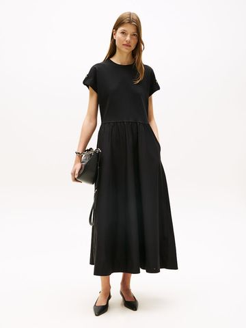 Tommy Hilfiger - Đầm nữ Gold-Tone Button Midi Dress