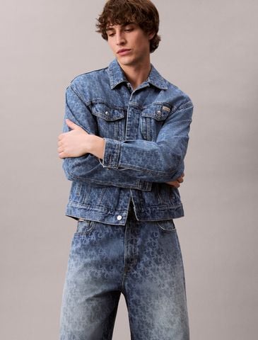 Calvin Klein - Quần jeans ngắn nam Monogram Logo 90's Shorts - 2