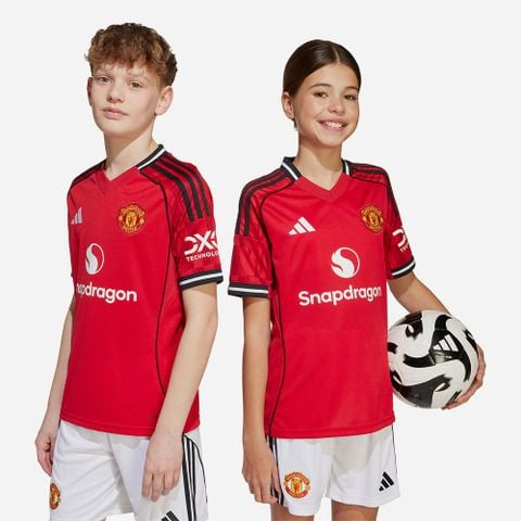 adidas - Áo thun đá banh Trẻ Em Manchester United 25/26 Home Jersey