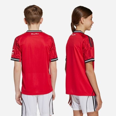adidas - Áo thun đá banh Trẻ Em Manchester United 25/26 Home Jersey - 3