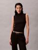 Calvin Klein - Áo nỉ ba lỗ nữ CK Premium Sleeveless Mockneck