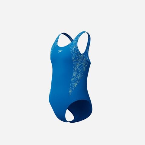 Speedo - Đồ bơi bé gái HyperBoom Splice Muscleback 1PC Blue One Piece