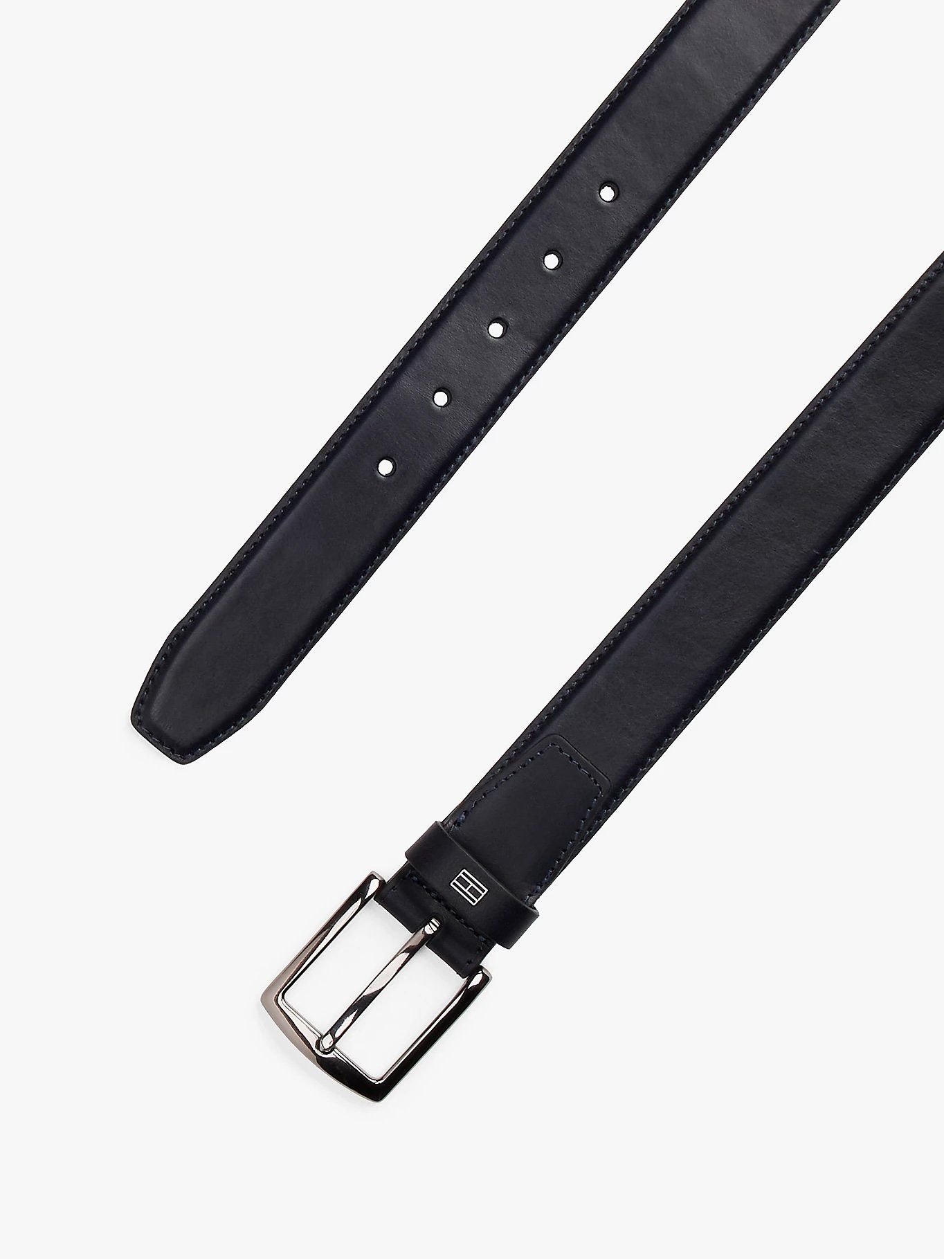Tommy Hilfiger - Dây nịt nam Denton Flag Plaque Leather Belt