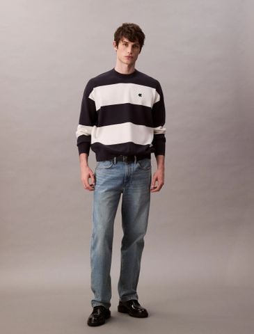 Calvin Klein - Áo len tay dài nam Tech Knit Stripe Relaxed Sweater - 2