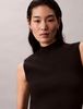 Calvin Klein - Áo nỉ ba lỗ nữ CK Premium Sleeveless Mockneck