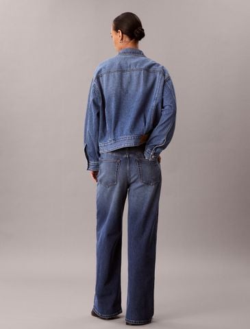 Calvin Klein - Quần Jean Dài Nữ The Wide Leg Shore Road 37.5